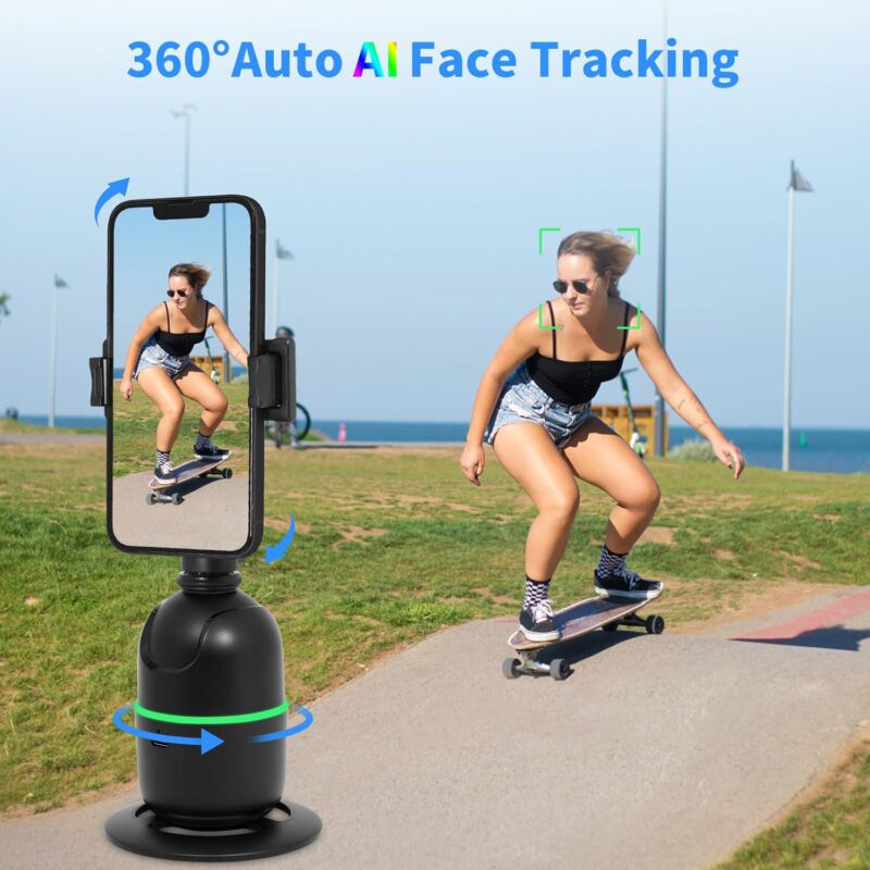 ⁦حامل للهاتف لتتبع الوجه 360 درجة⁩ - الصورة ⁦4⁩